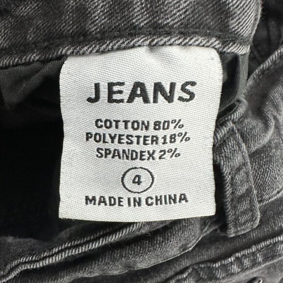 Unbranded Bootcut Raw Hem Women's size 4 Black Denim Jeans - Picture 3 of 4